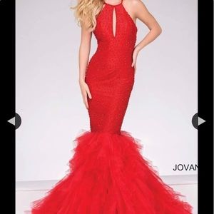 NEW WITH TAGS Jovani long red gown